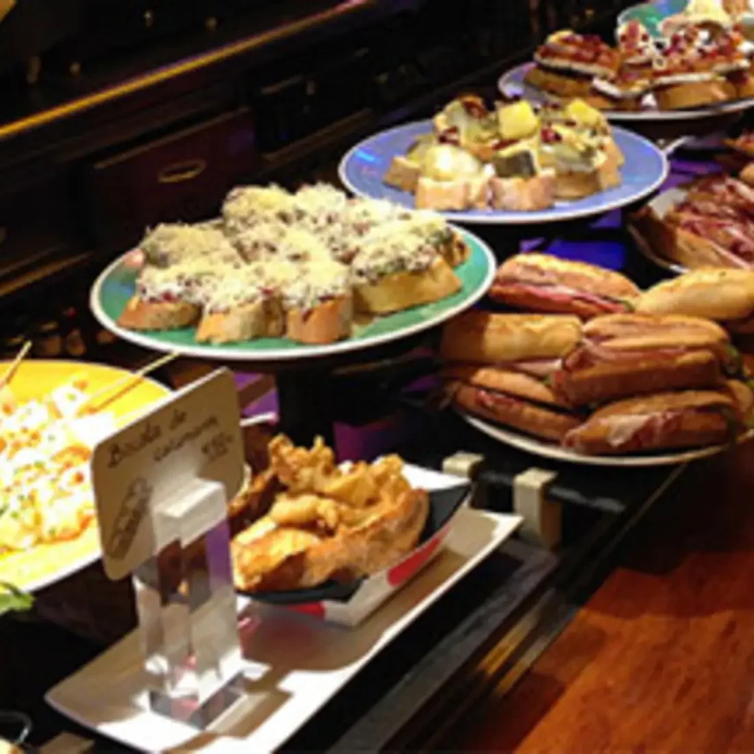 Table full of Basque food
