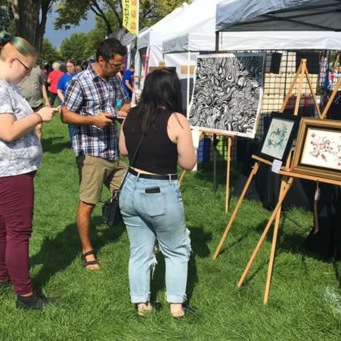 College of Western Idaho students judged the juried fine art show during the 33rd Annual Nampa Festival of the Arts.  