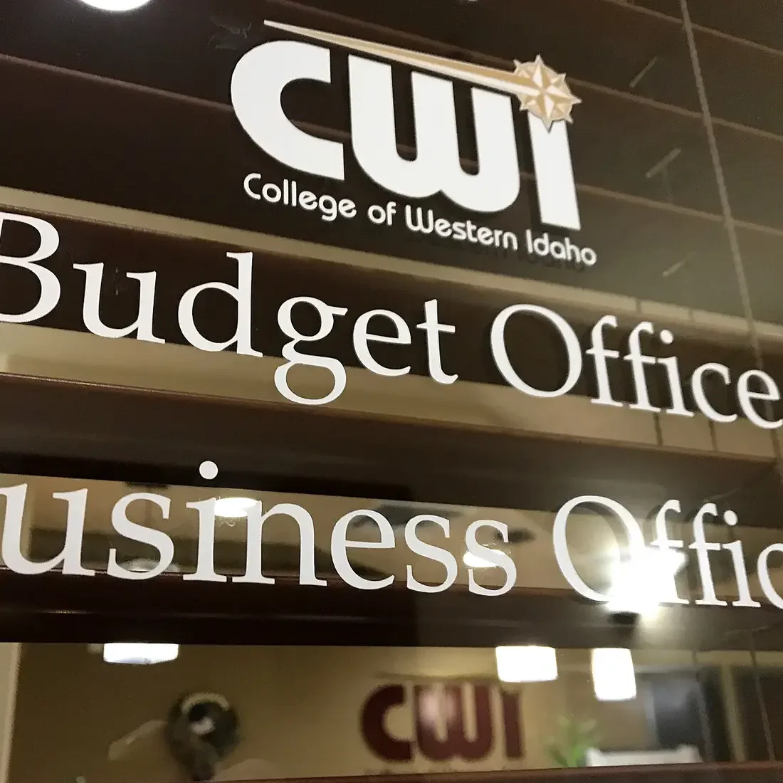 Budget office sign