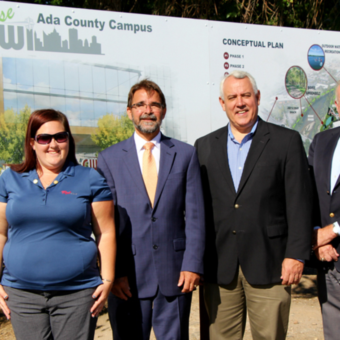 CWI’s Board of Trustees revealed signs on the property that portray the vision for the campus