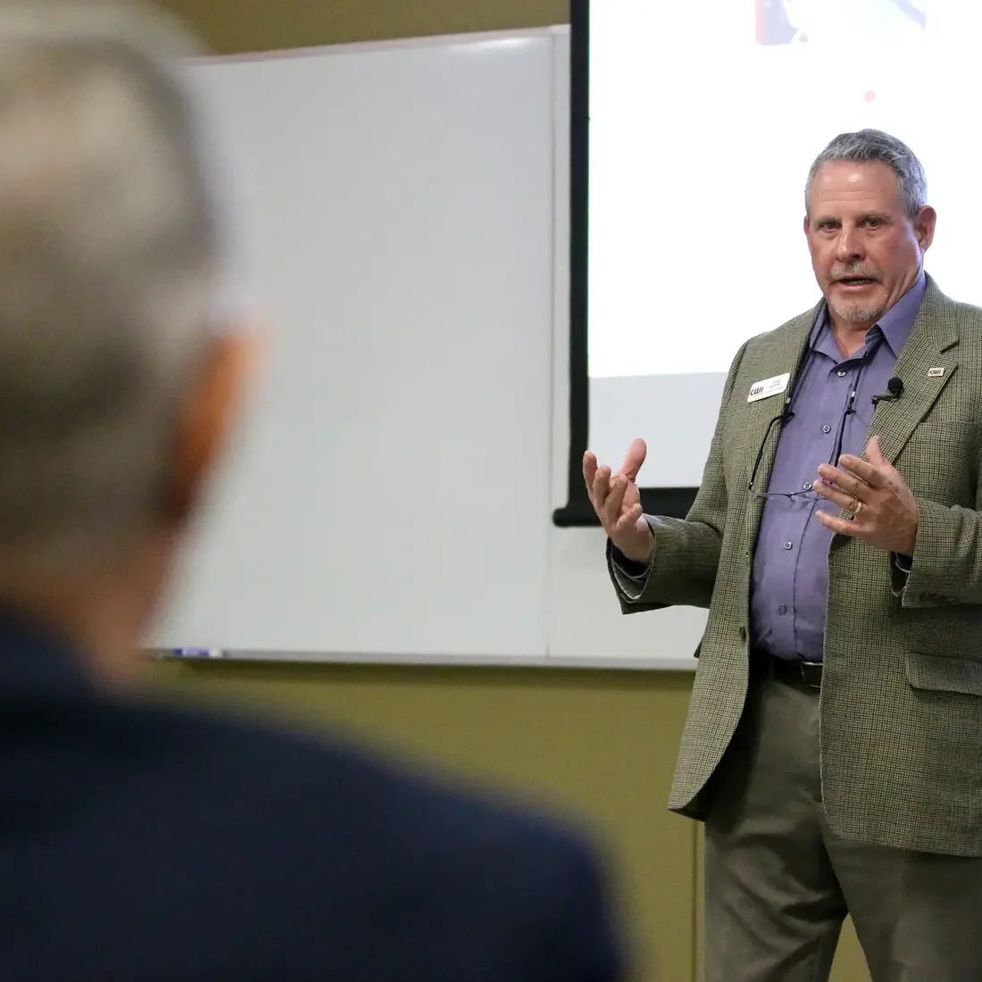 Executive Vice President of Operations, Craig Brown, led the Real Property Work Session during a special board meeting.