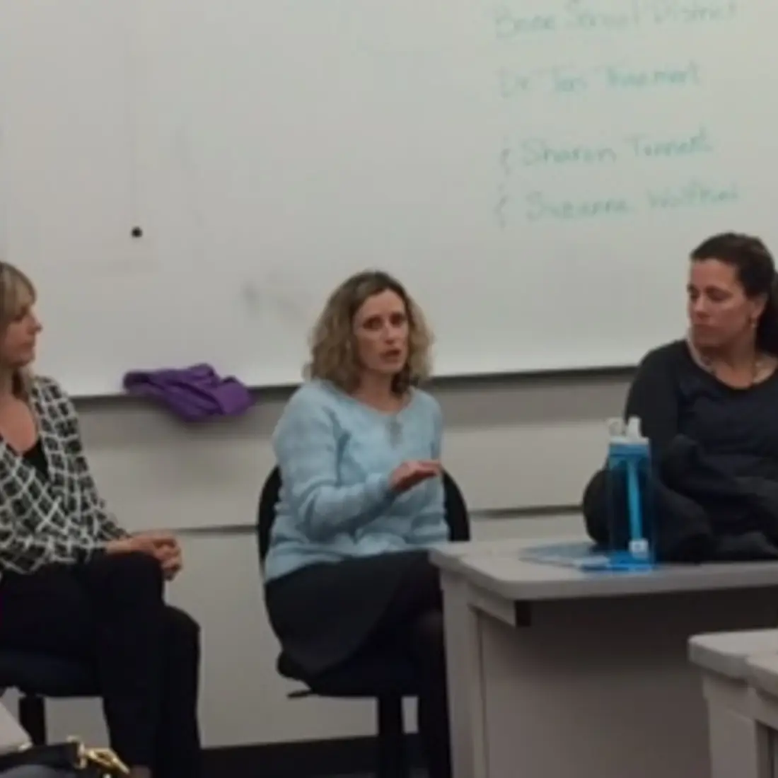 (Left to right) Sharon Tennent, Teri Thaemert, and Suzanne Wolfkiel 