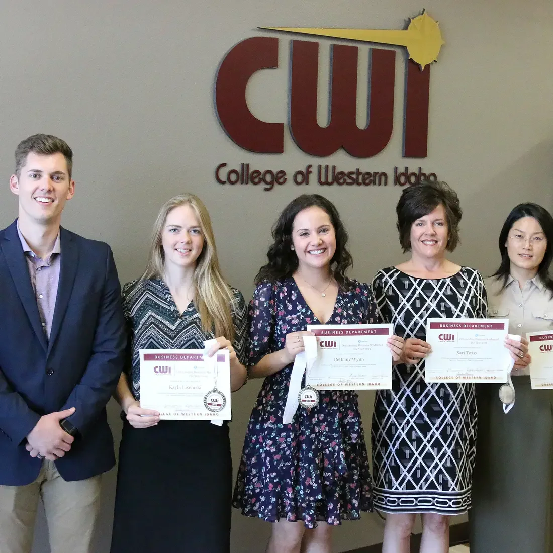 Pearson Outstanding Business students of the year for 2018-2019