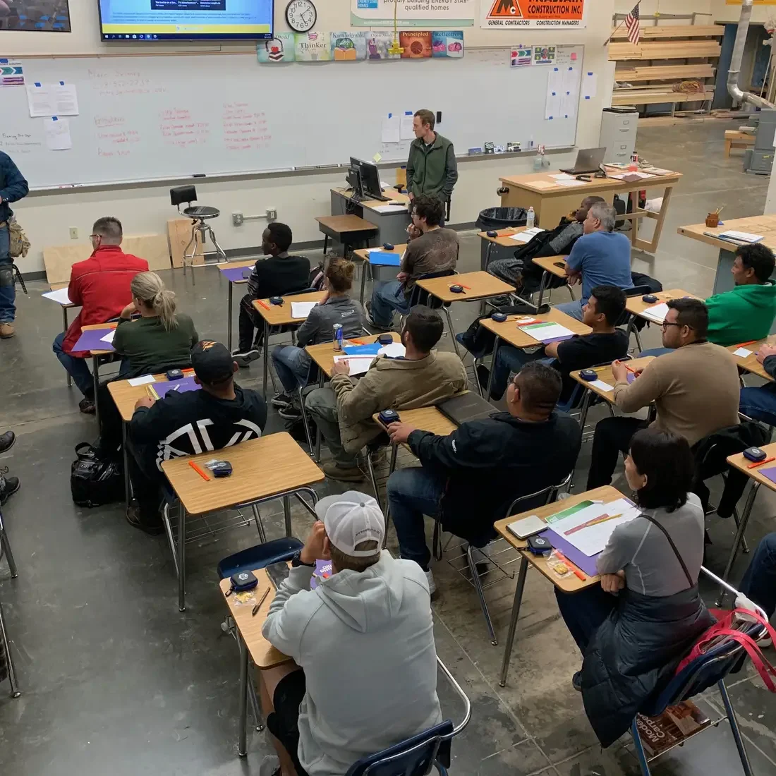 Construction Career Launcher classes kicked off on Tuesday, Oct. 1, and are off to another great start with 22 students.