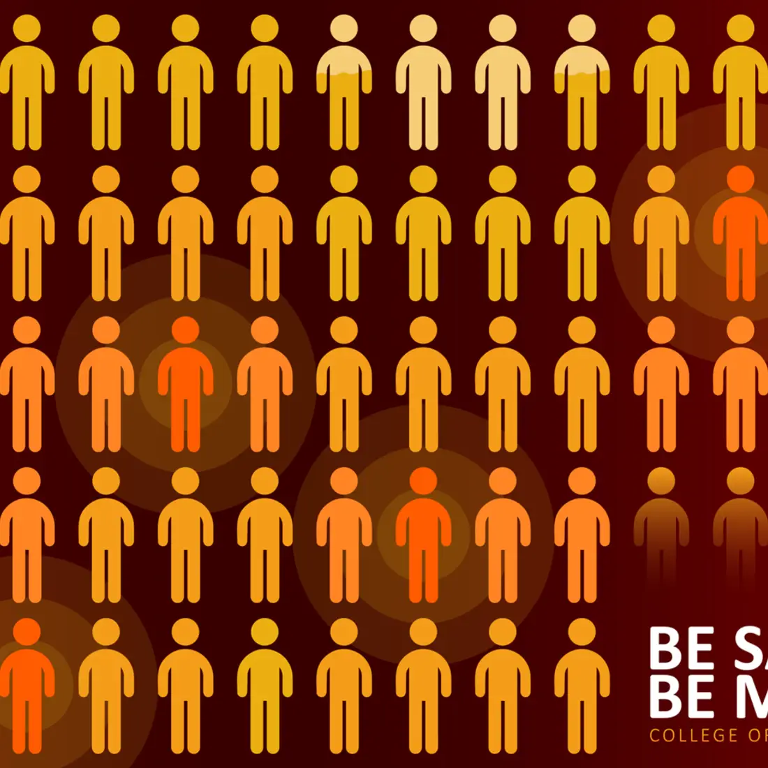 Be Safe, Be Mighty graphic related to contact tracing