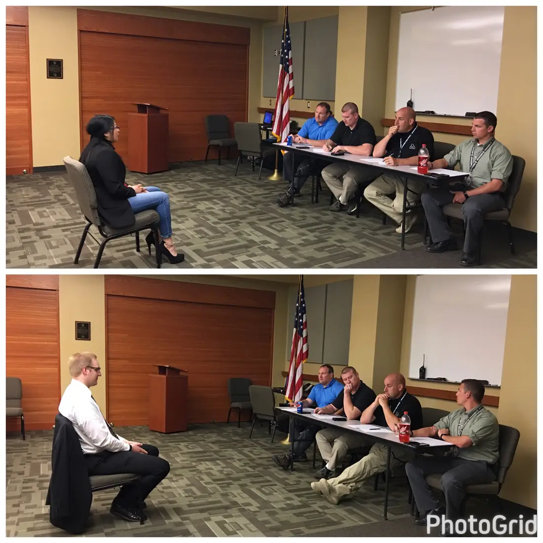 CWI’s Criminal Justice club talking with the Nampa Police Department.