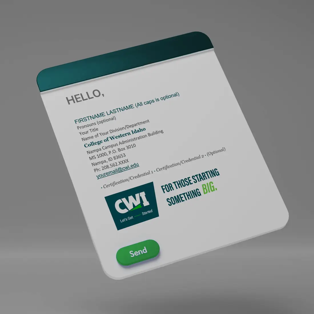 CWI Let's Get Started email signature