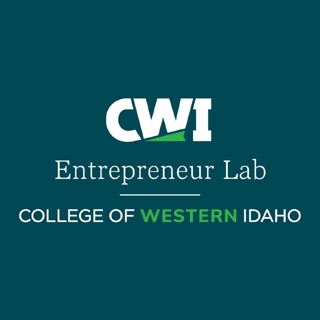 A graphic that shows the logo for the College of Western Idaho's Entrepreneur Lab
