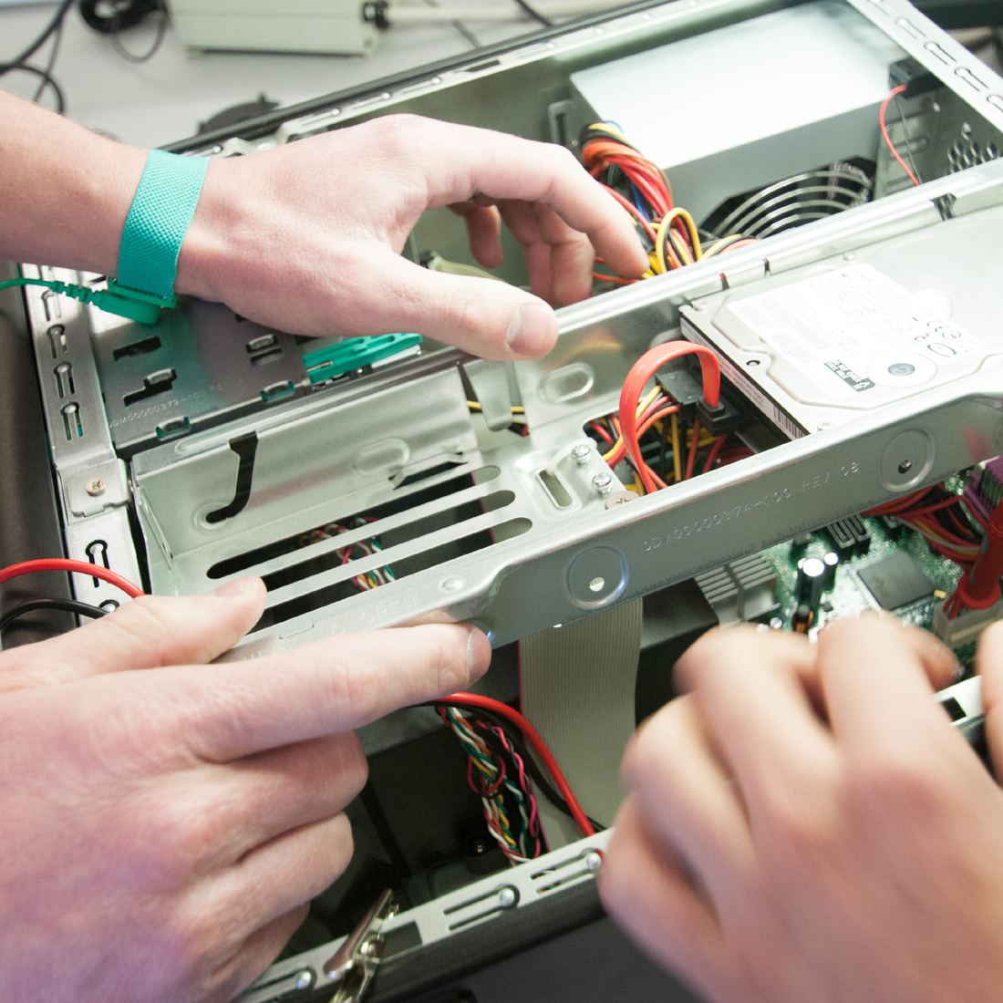 Cyber students working on a operating system