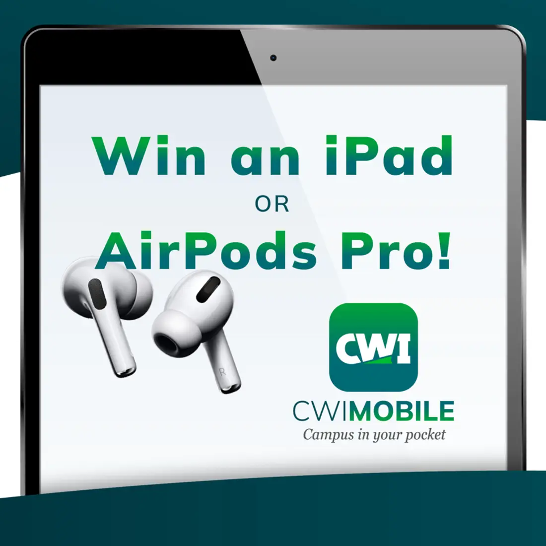 CWI is excited to announce the release of a new mobile app and students can enter to win an iPad or AirPods Pro.