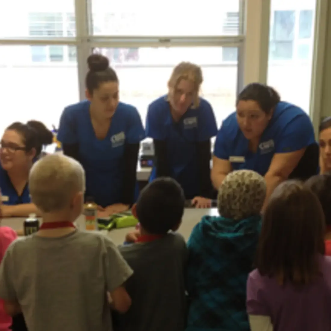 Dental Assisting Program students visited Koelsch Elementary