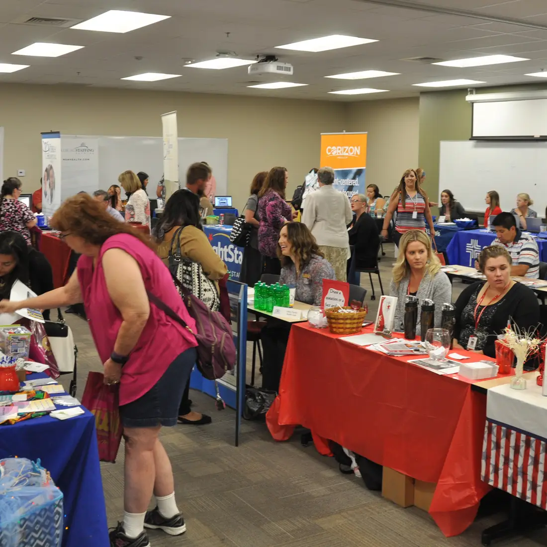 Students at the Fall Job Fair