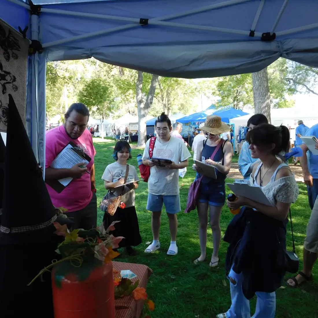 CWI students and faculty judging art show