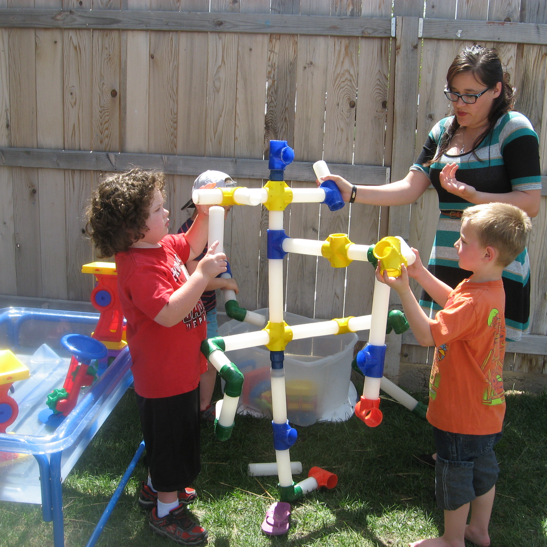 Early Childhood Education Preschool children playing outside