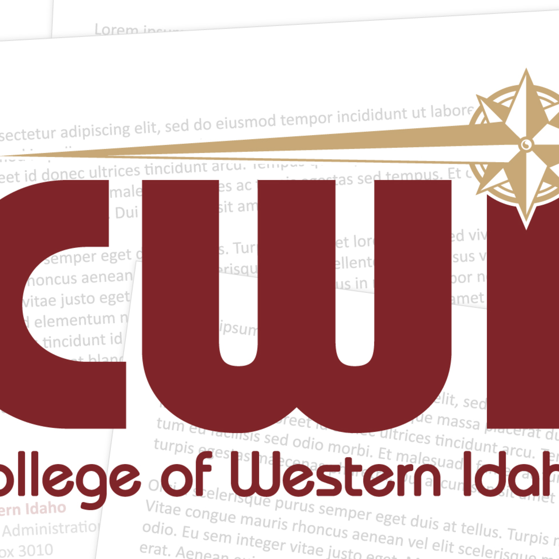CWI logo over email text