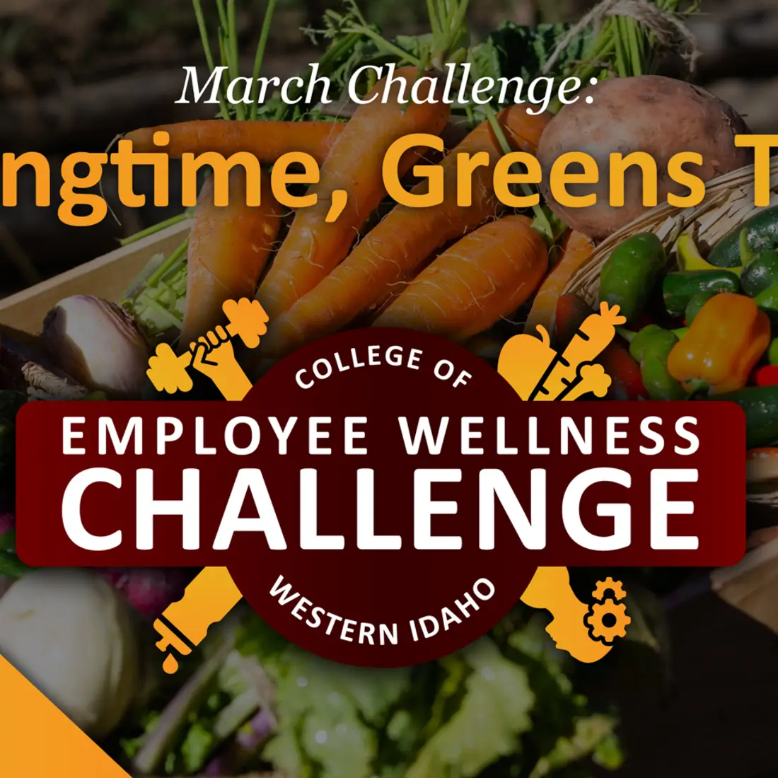 March Employee Wellness Challenge Springtime, Greens Time