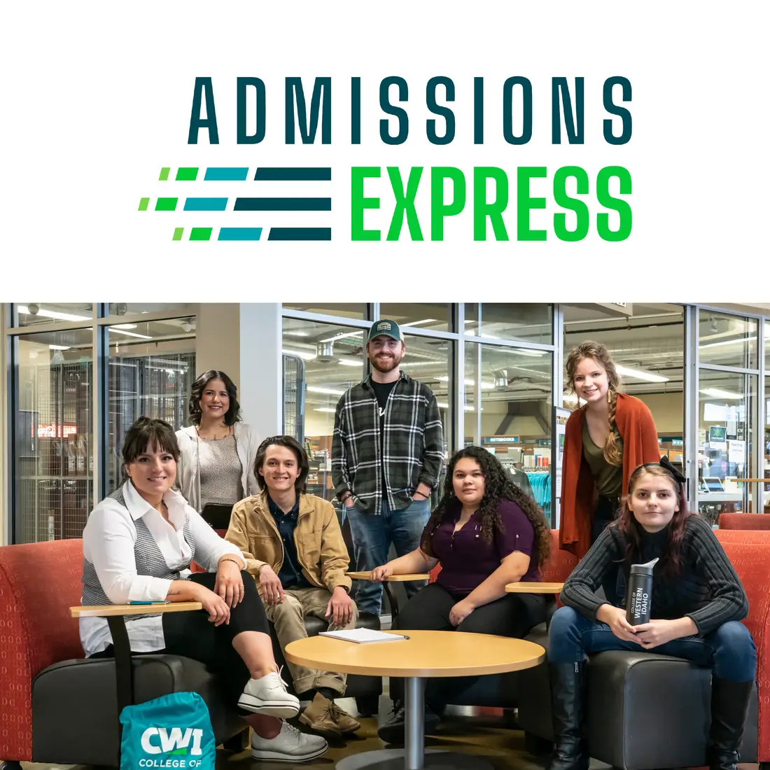 Happy students attending Admissions Express