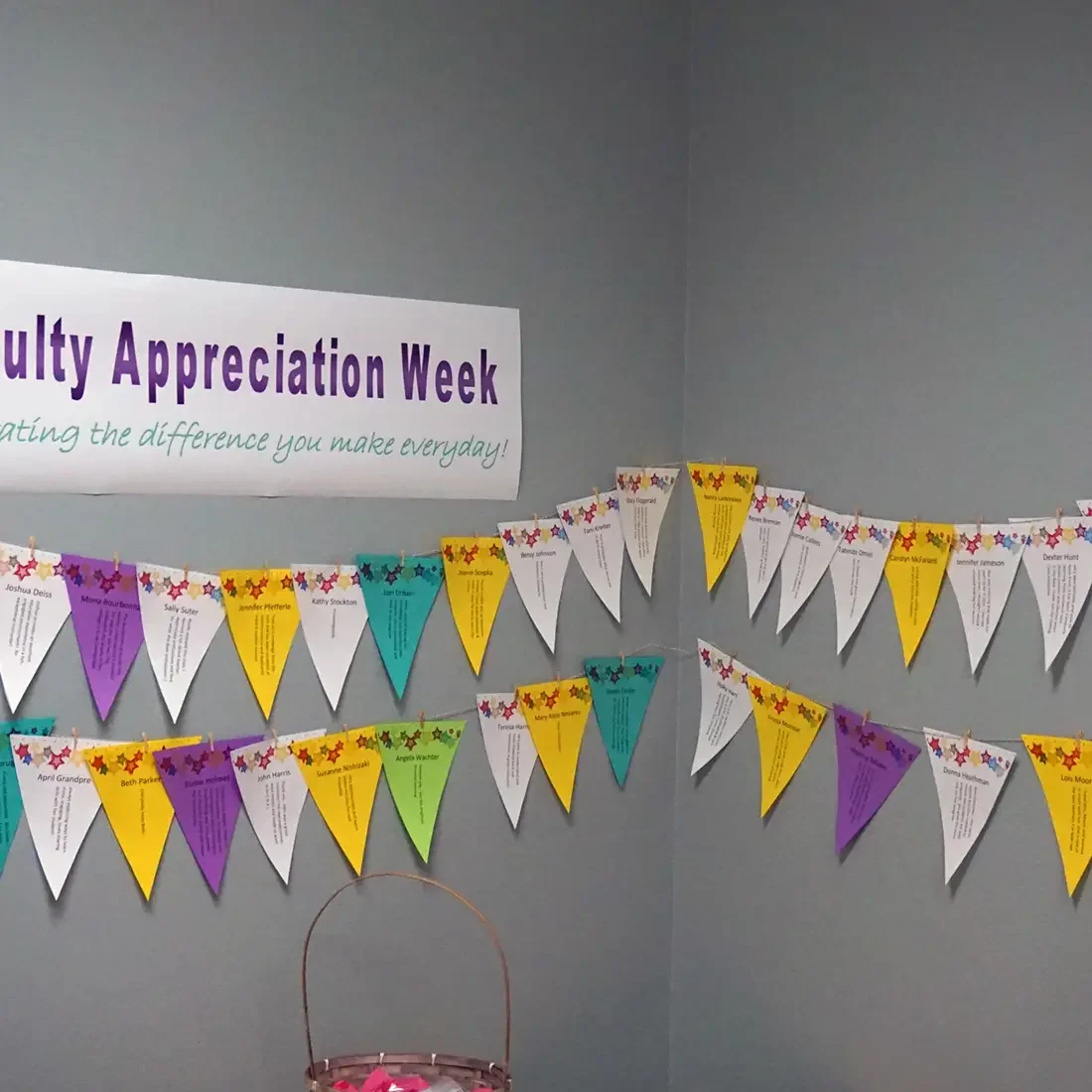 Faculty appreciation week