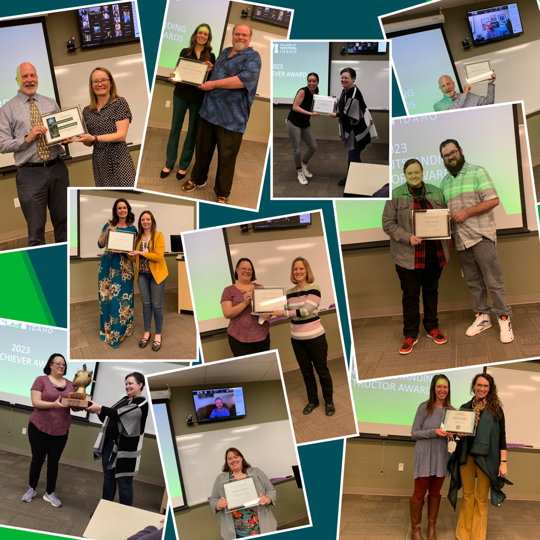 Collage of award winners