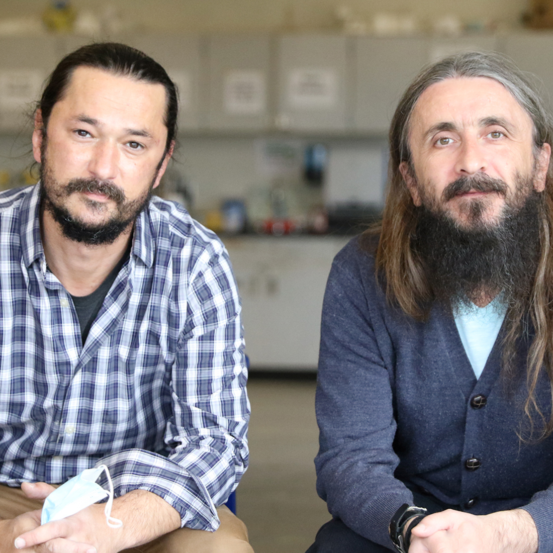 Assistant Professor of Art, Goran Fazil, and English Adjunct, Dževad Vrabac