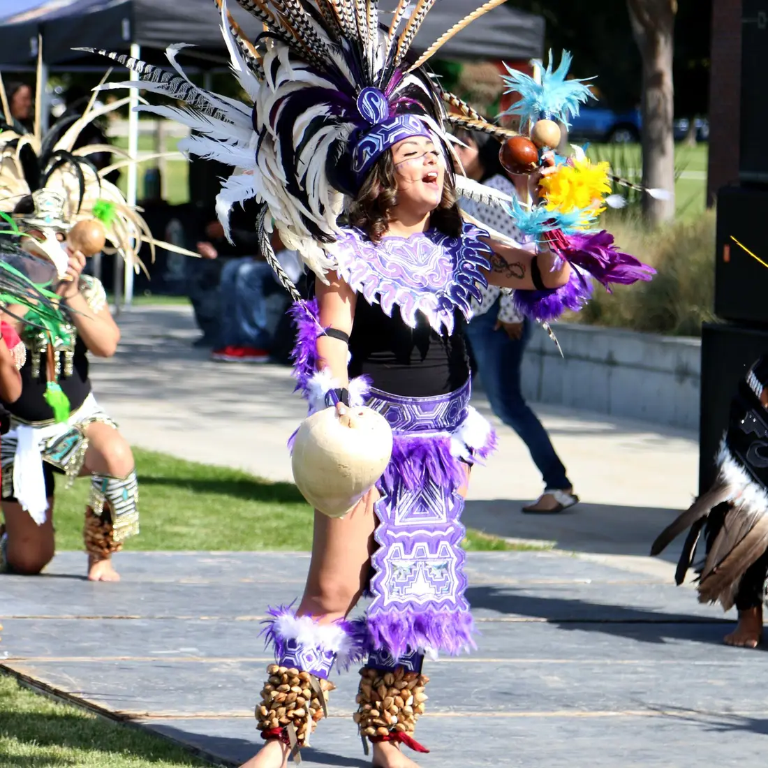 Folkloric dancing performance at Semana Cultural and Fiesta Cultural.