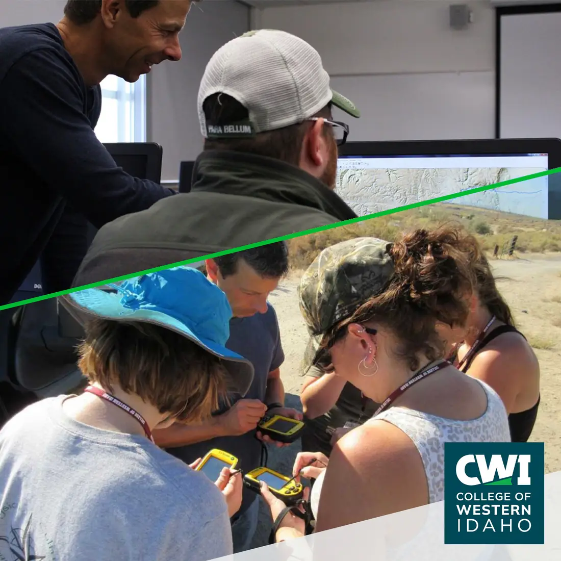 GIS students hard at work using technology 