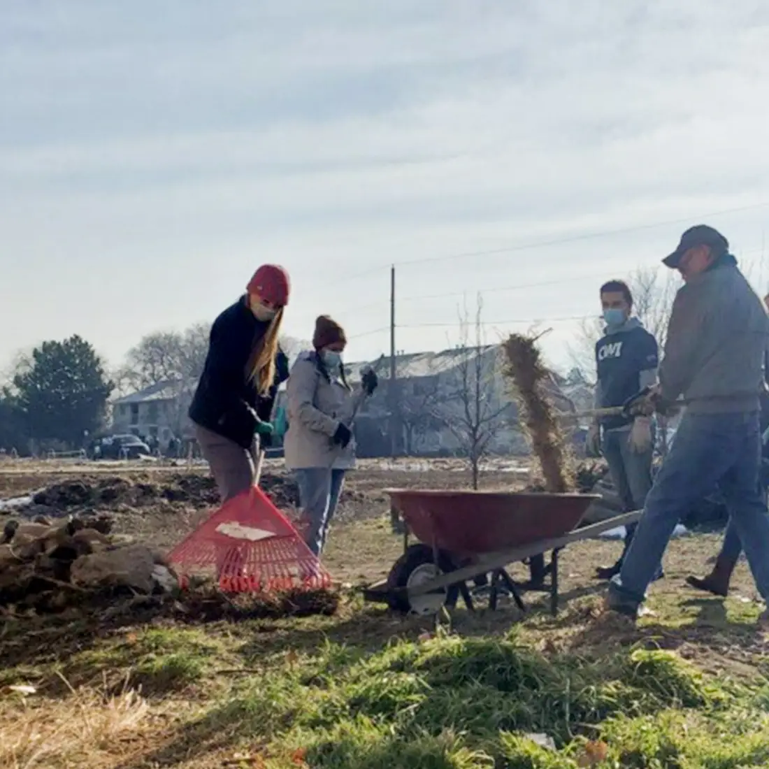 Volunteers at past Global Gardens event