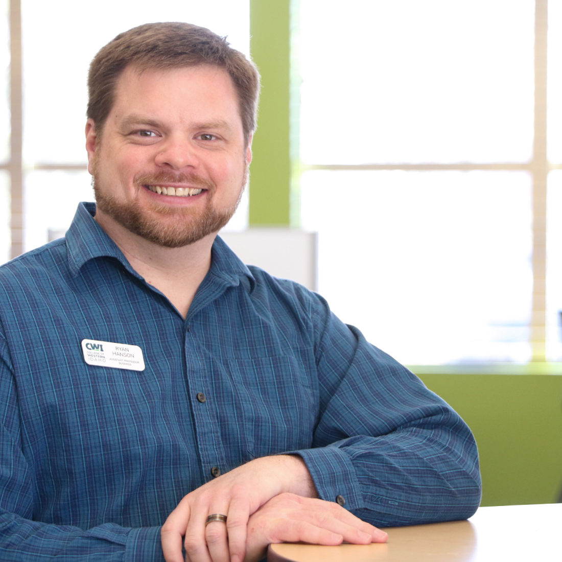 Assistant Professor of Business, Ryan Hanson, College of Western Idaho's Faculty of Distinction for February 2022