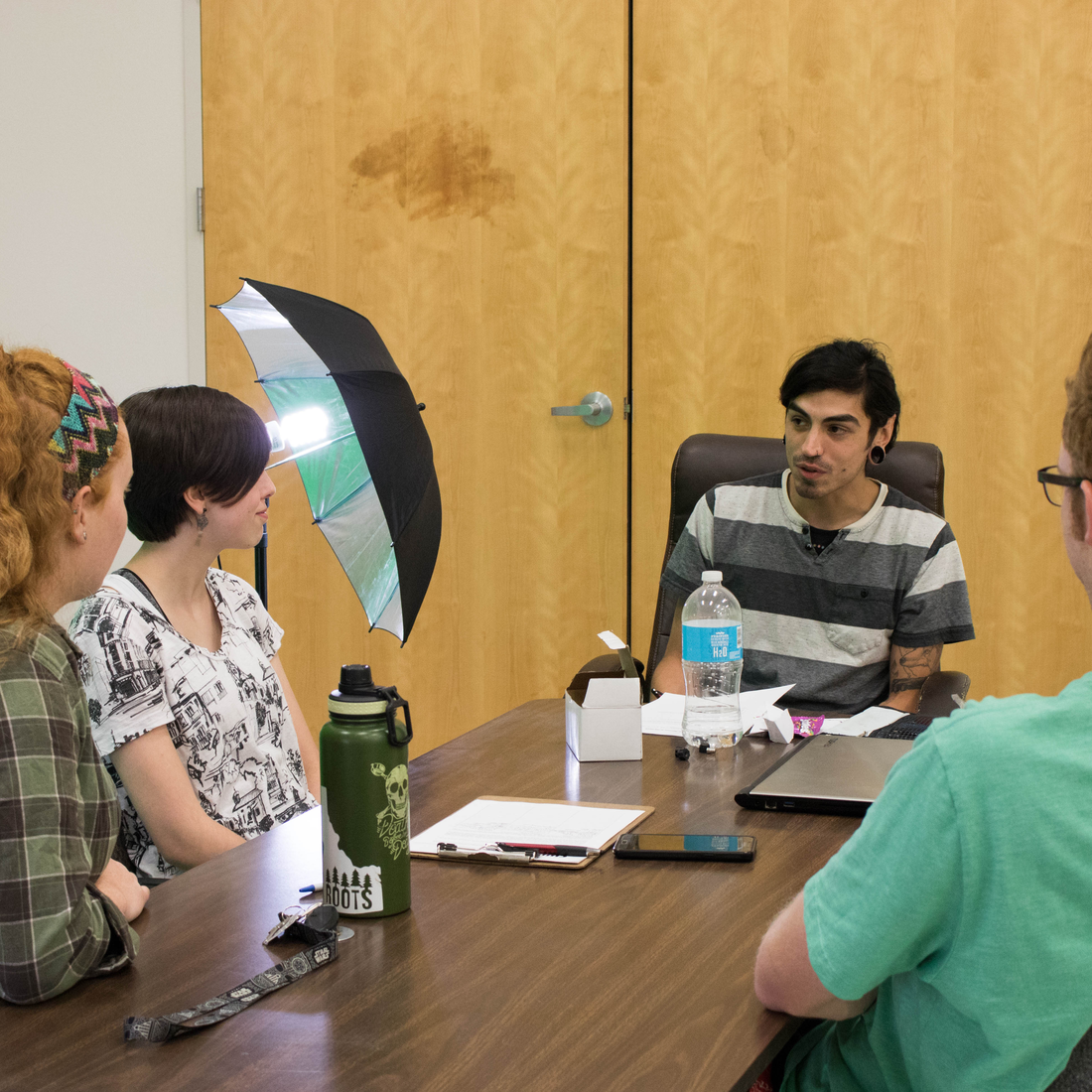 Media Club President, Nickey Pena, hosts first Media Club meeting of the fall 2018 semester 