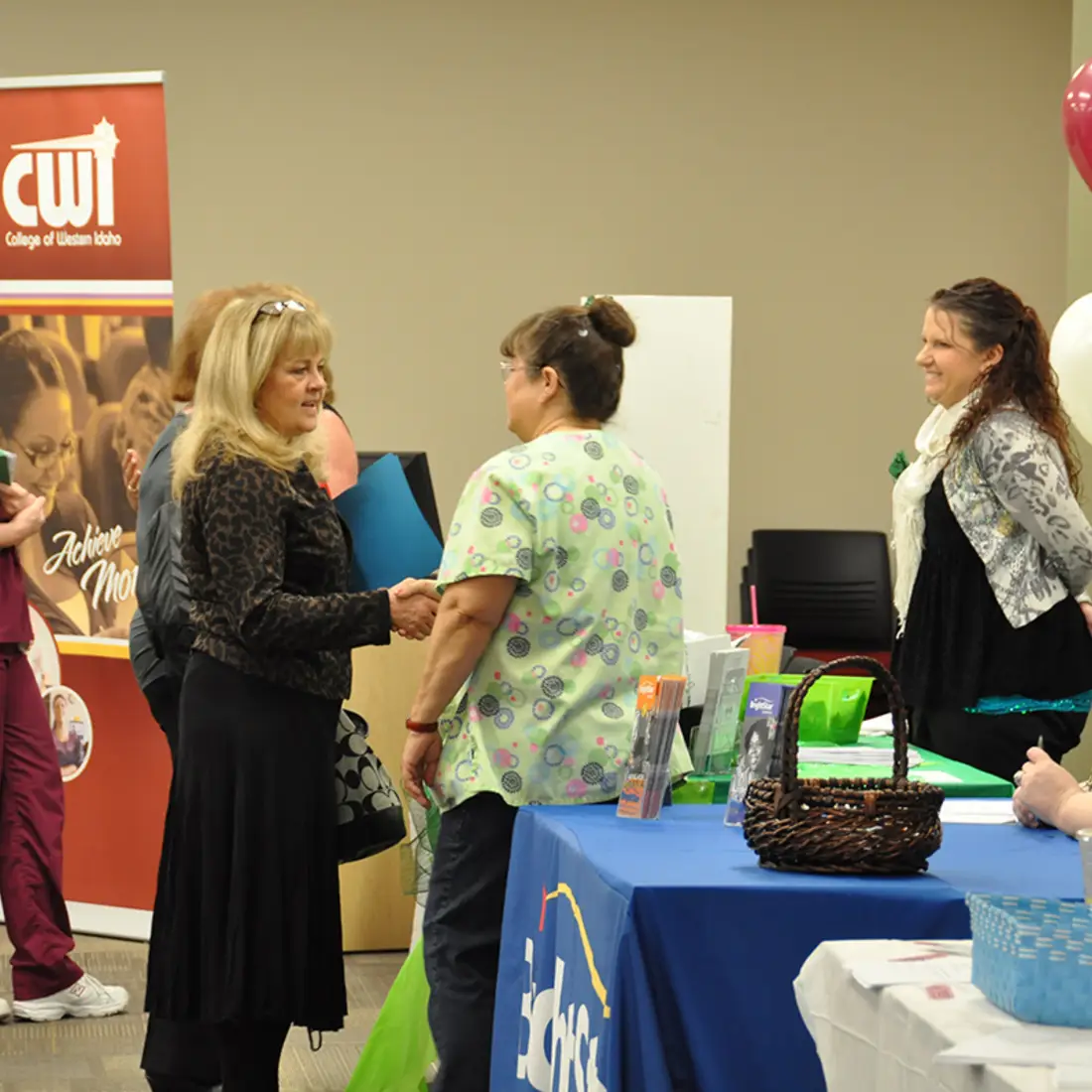 Students at Spring Job Fair
