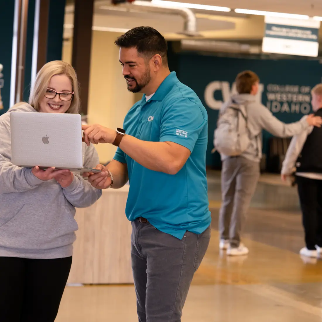 Student Being Helped at CWI One Stop