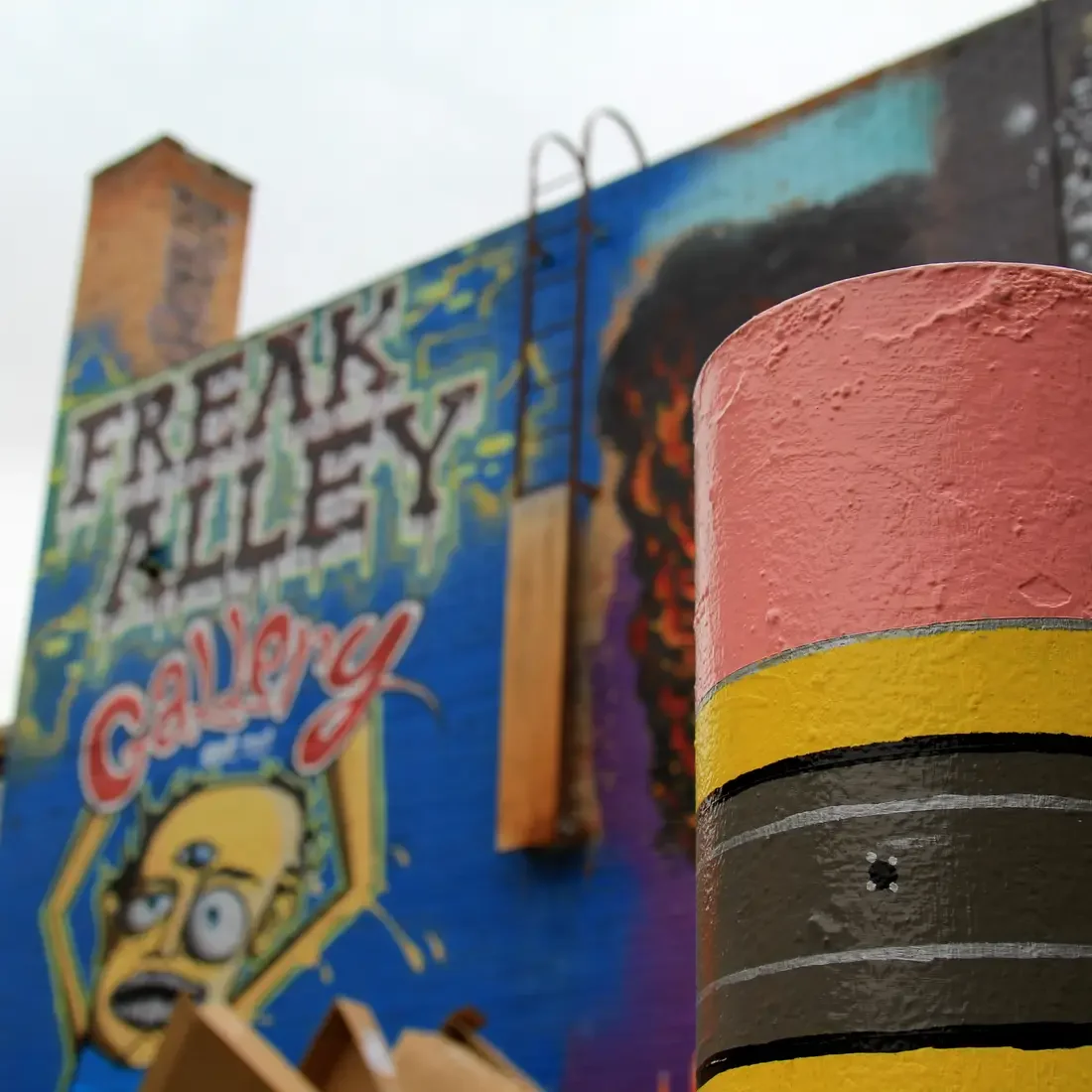 Freak Alley wall