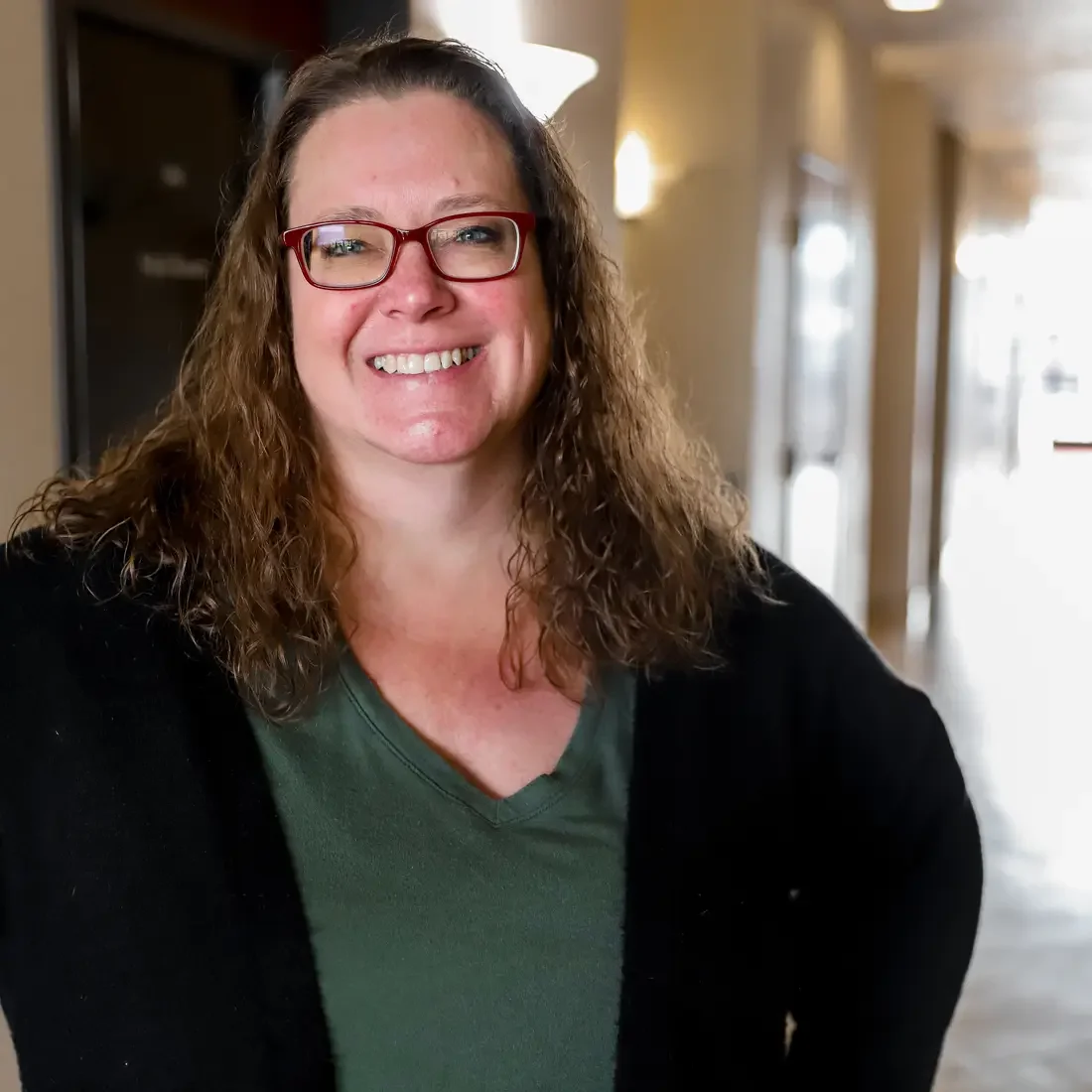 Laura Woodell posing for a picture