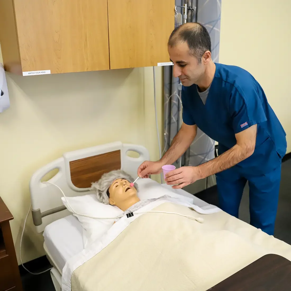 MNA student working in the lab