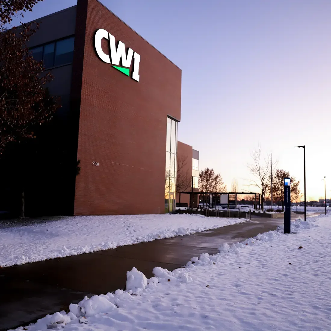 College of Western Idaho Nampa Campus Academic Building with snow