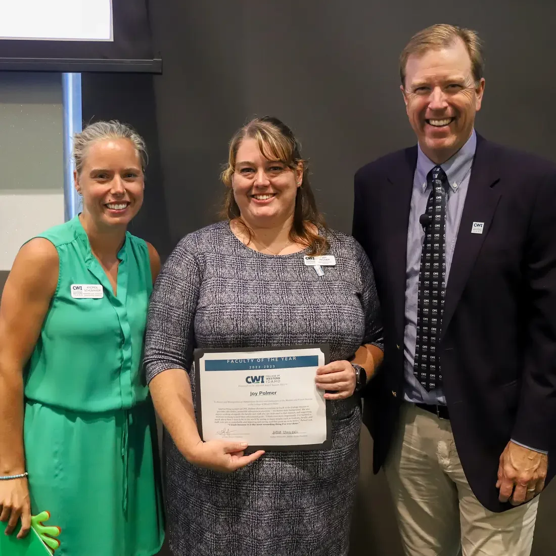Andrea Schumaker, Joy Palmer, Gordon Jones