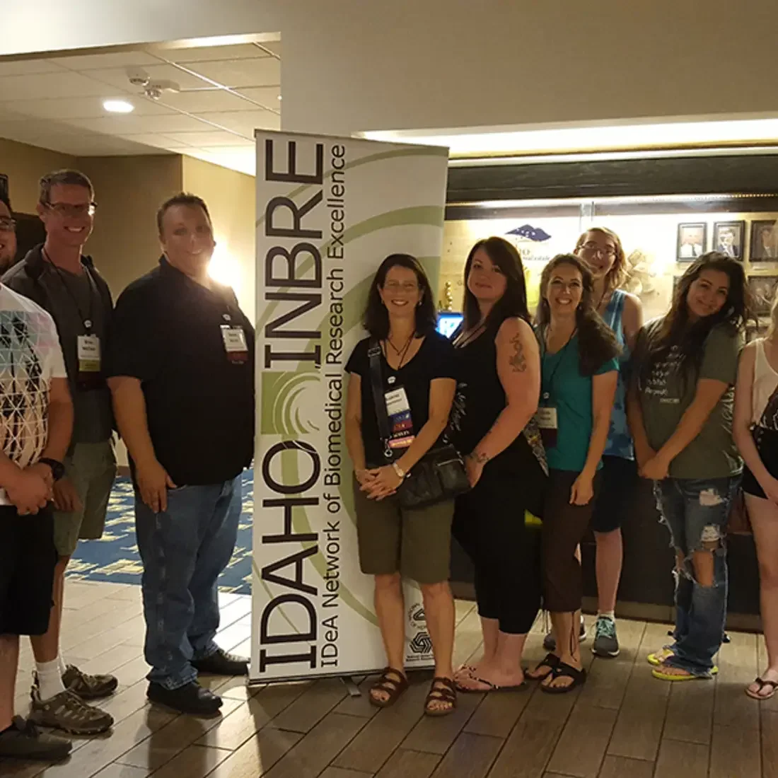 A group of students and faculty from College of Western Idaho (CWI) at the 2017 Idaho INBRE* Statewide Research Conference.