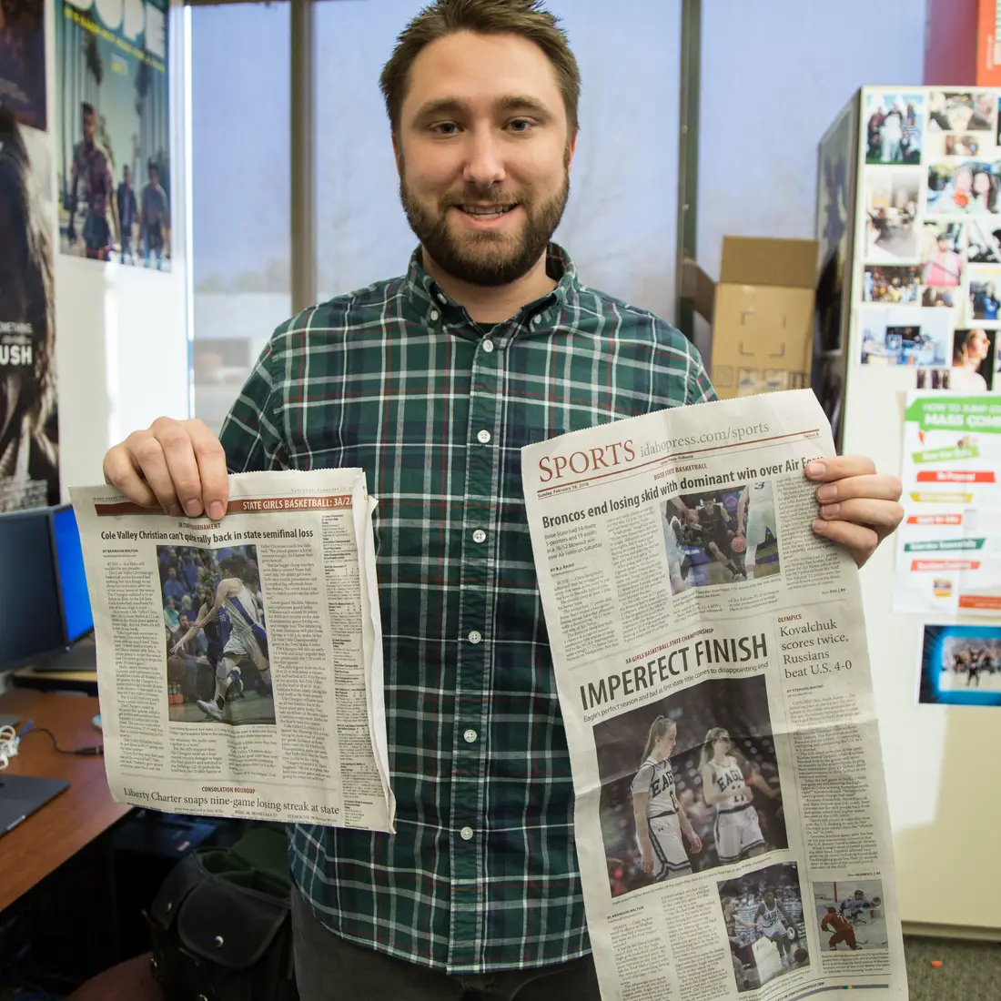 Media Arts Student, Ky Tucker, Makes the Front Page