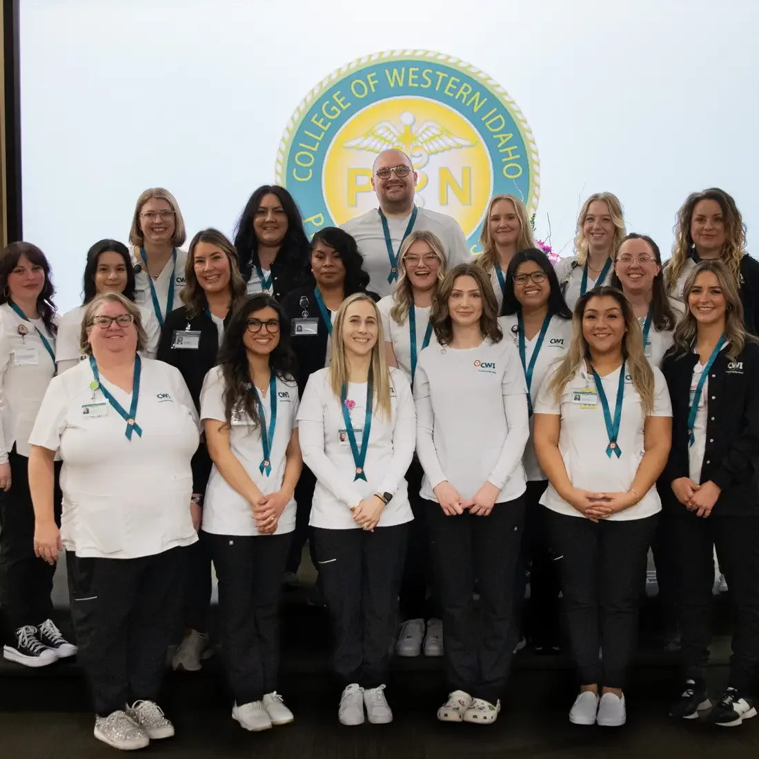 Group of Licensed Practical Nurses smiling for a photo