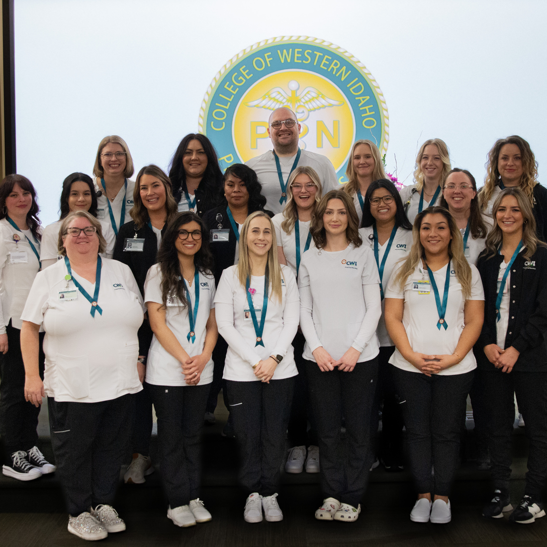 Group of Licensed Practical Nurses smiling for a photo