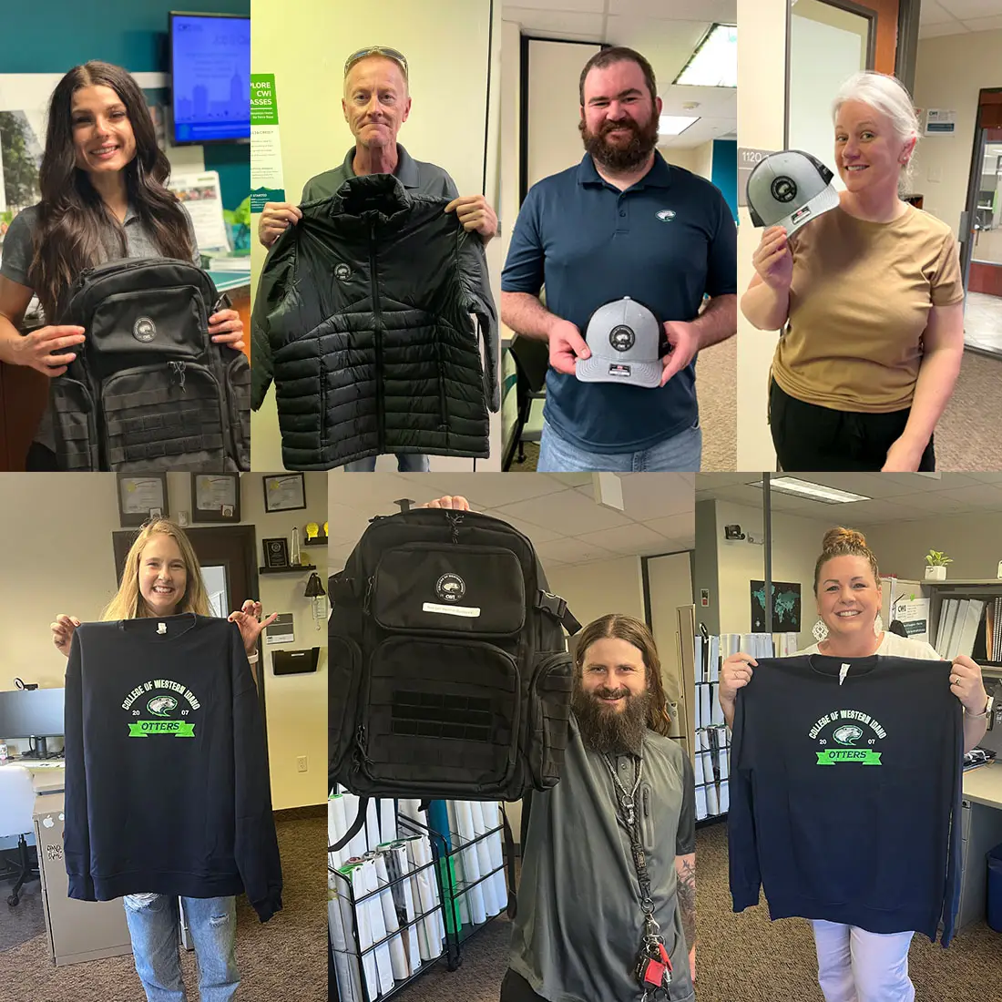 A photo collage of contest winners