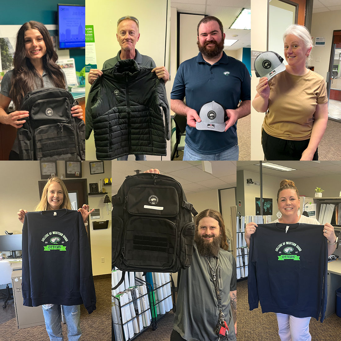 A photo collage of contest winners