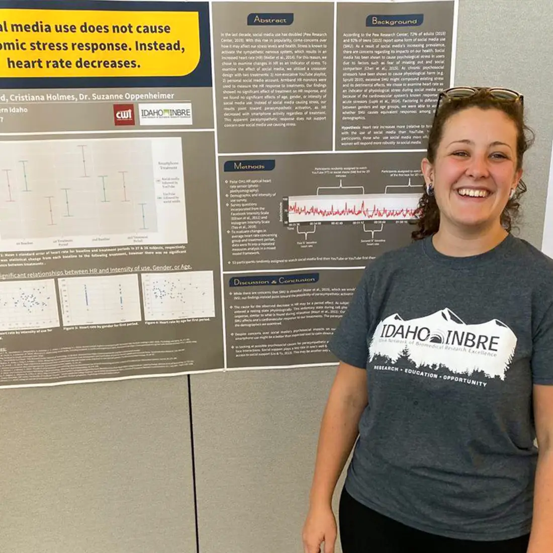 Cristiana Holmes presenting at Math and Science Research Fair