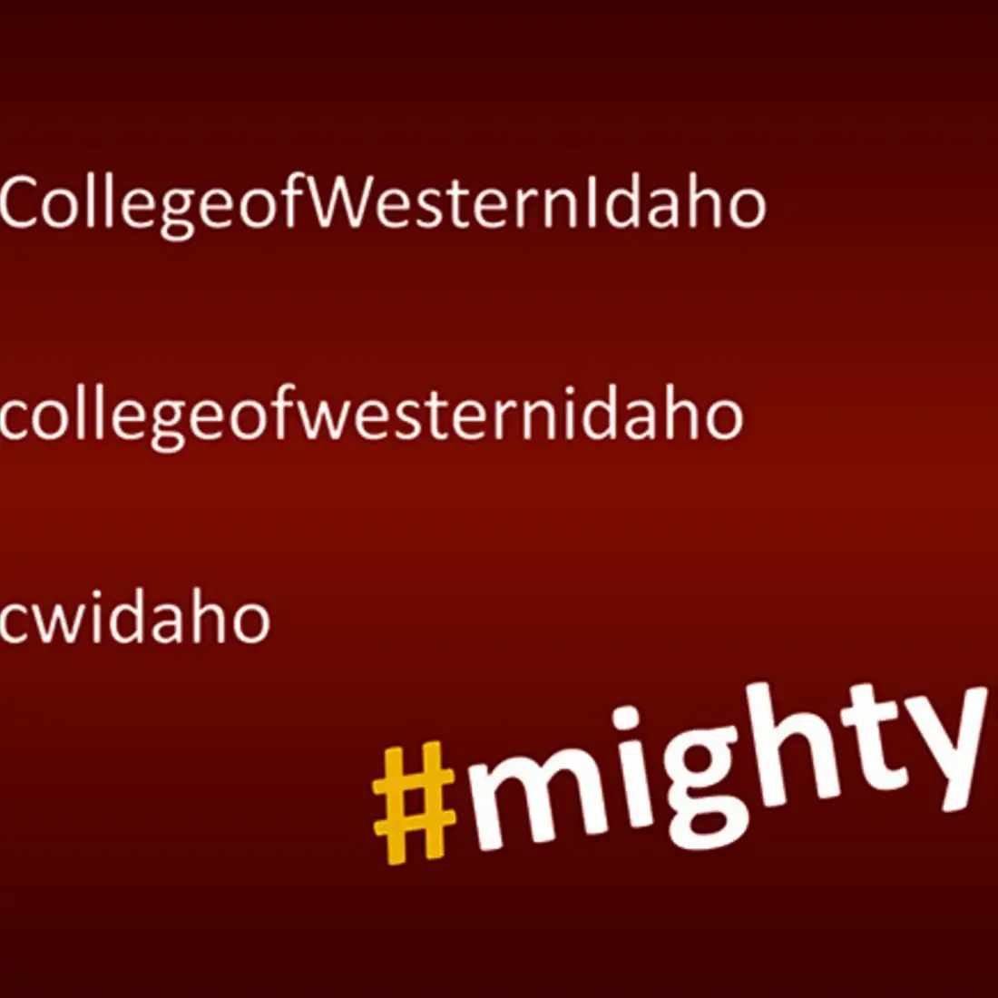 Follow CWI on social media!