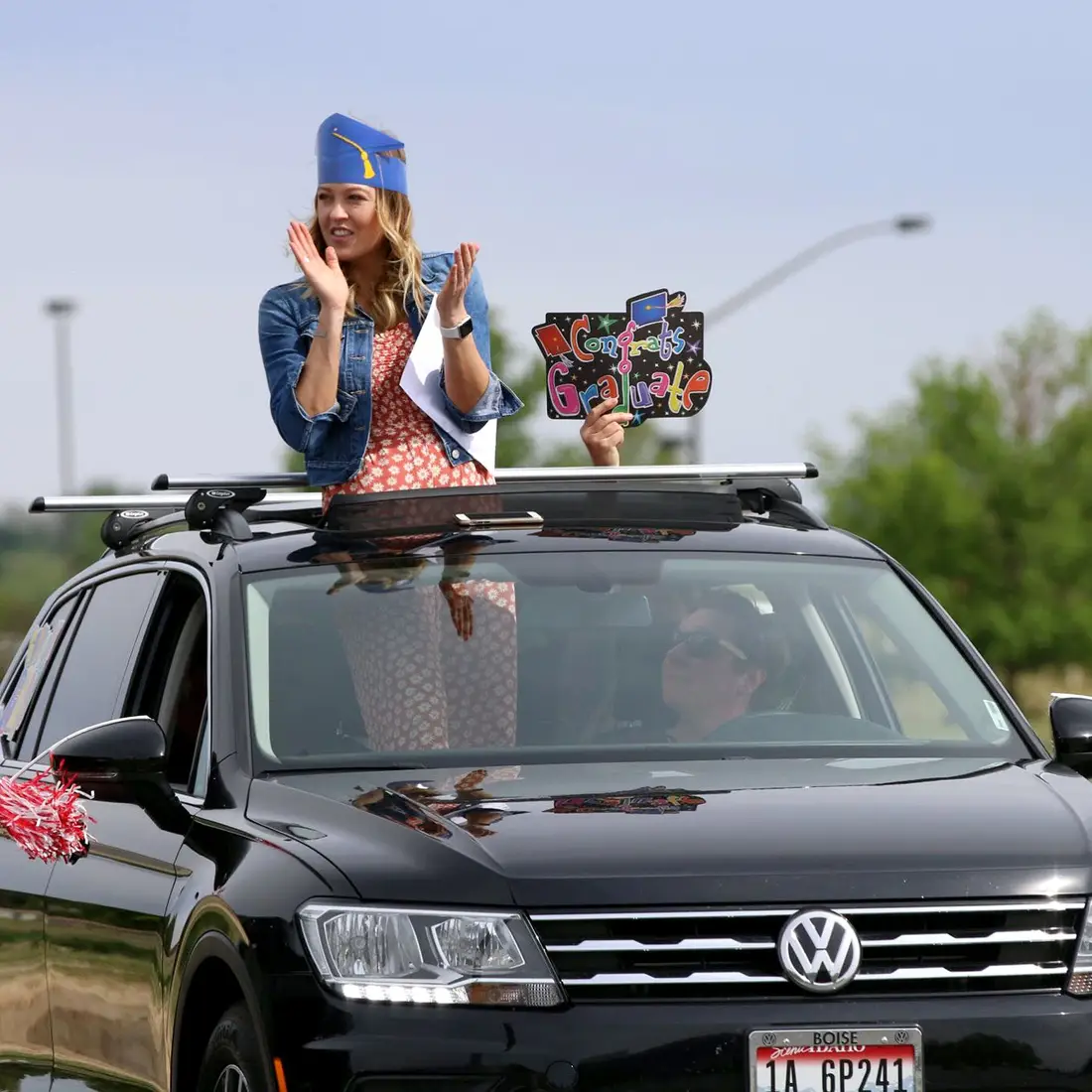 Nursing Graduate celebrating at Pinning Ceremony