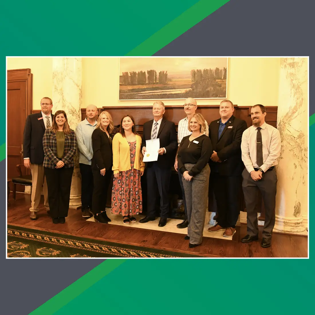 Governor Brad Little signing the Adult Education and Family Literacy week proclamation