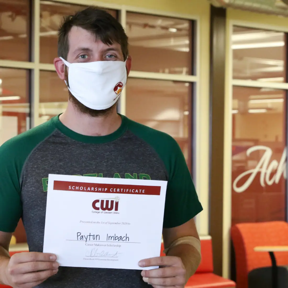 Payton Imbach, winner of the 2020 Career Makeover scholarship promotion with Mix106