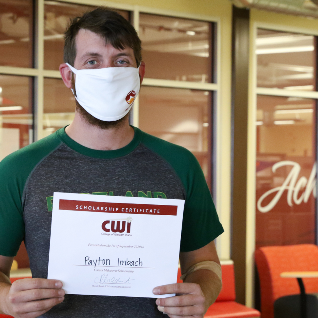 Payton Imbach, winner of the 2020 Career Makeover scholarship promotion with Mix106