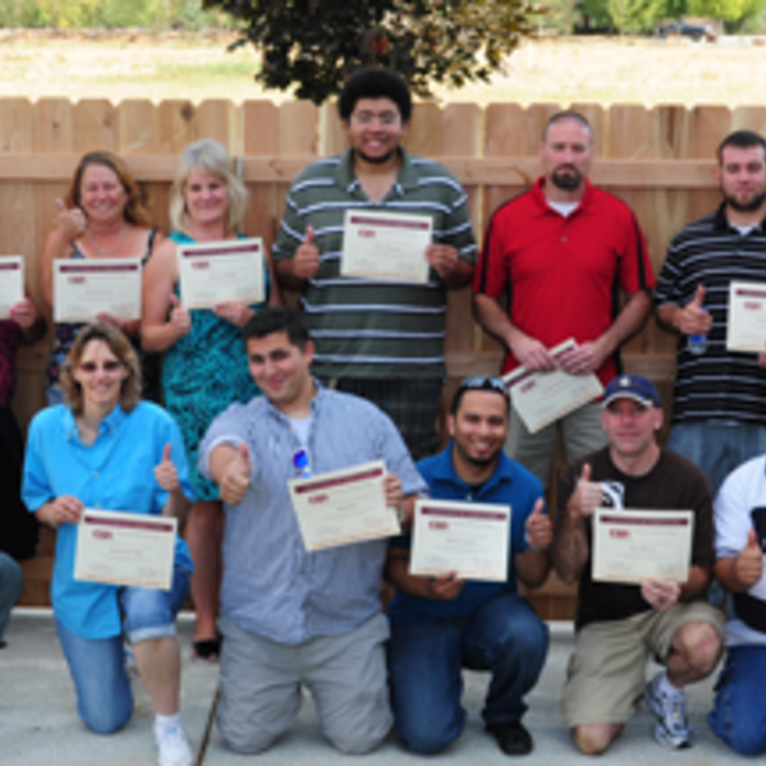 Fourteen students participated in last year's inaugural Re-Boot Camp graduation ceremony.