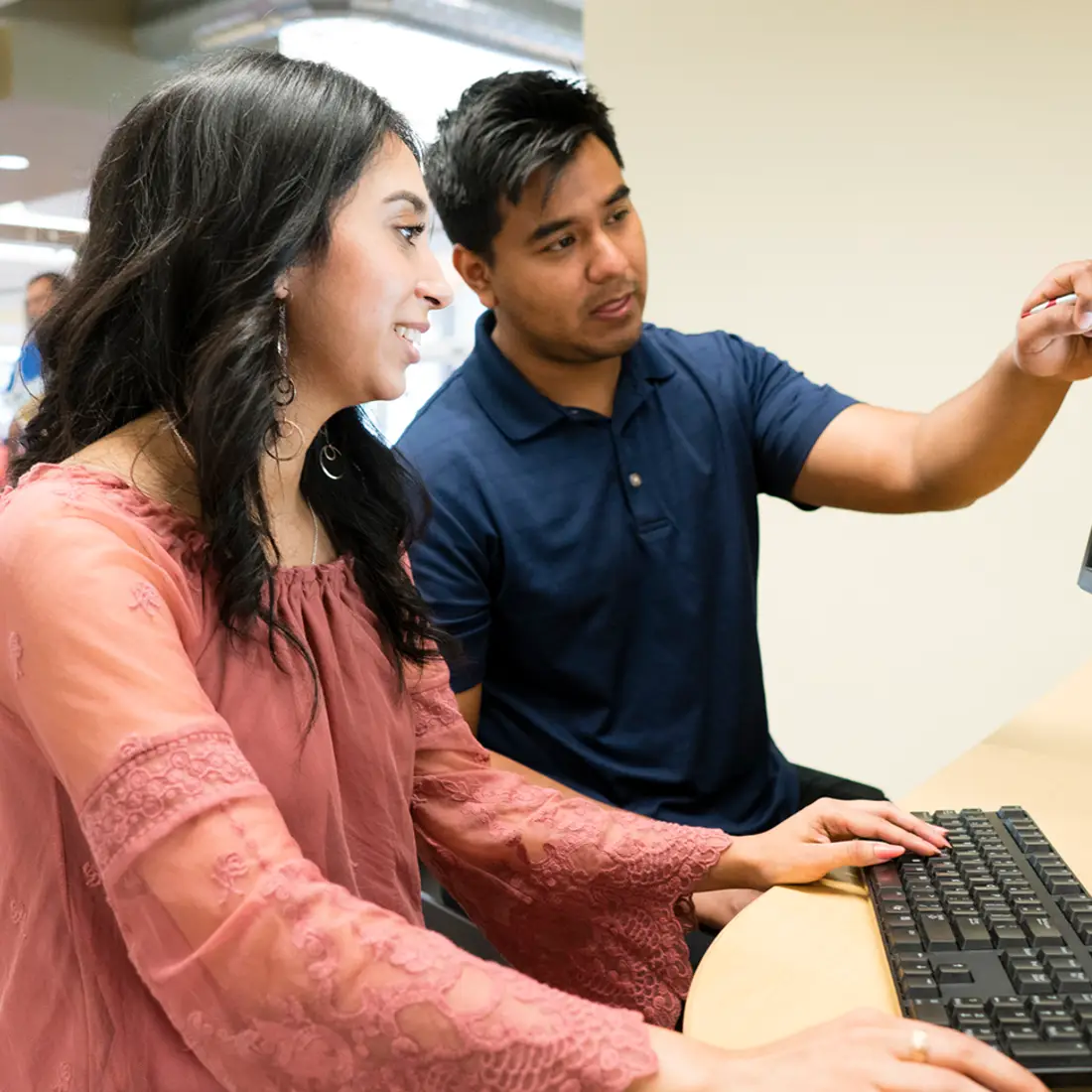 Students at One Stop Student Services